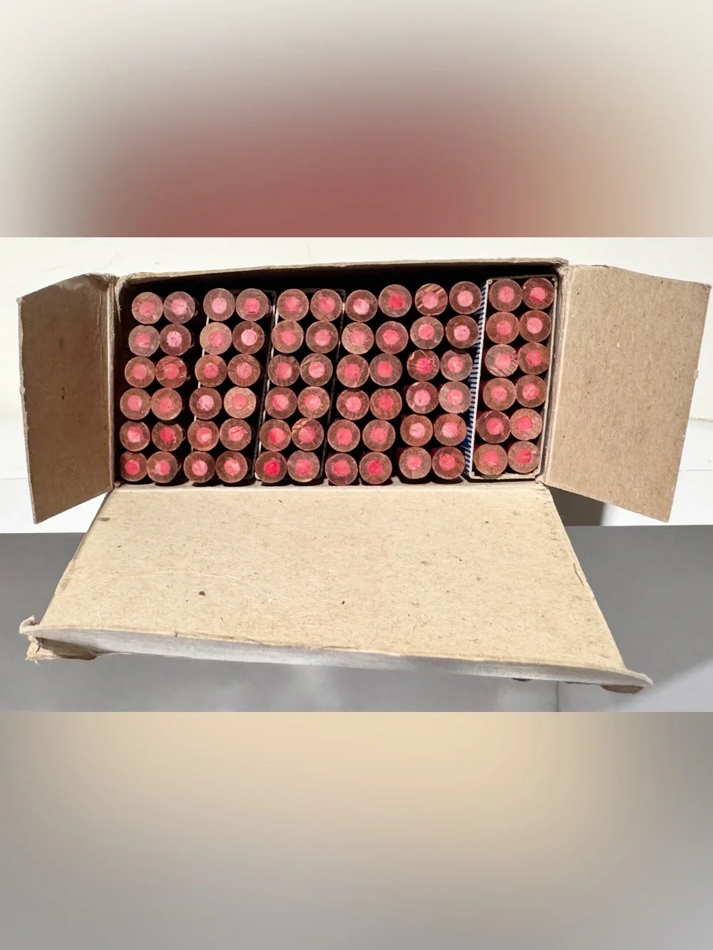 6 Dz MAGNOLIA THICK-LEAD Red COLORED CHECKING PENCILS 2360 USA Reliance Corp
